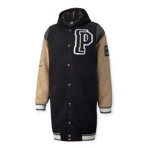 Puma Signature Hooded Varsity Jacket 532089-01 Retail $300